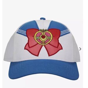 Sailor Moon Usagi Outfit Snapback Hat White Nwt